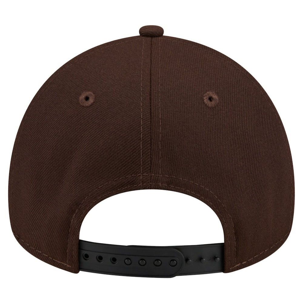 Miami Dolphins New Era Burnt Wood A-Frame 9FORTY Adjustable Hat Dark Brown