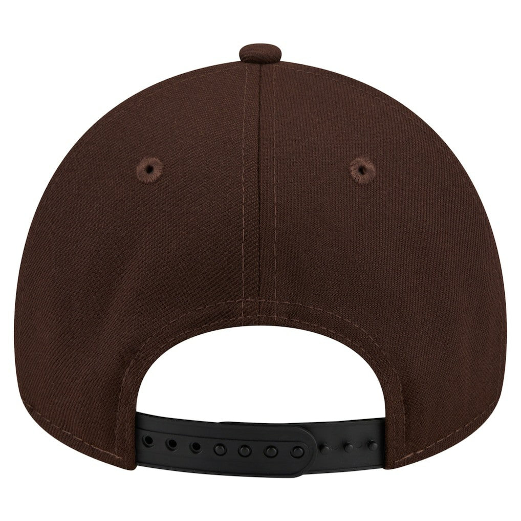 Minnesota Vikings New Era Burnt Wood A-Frame 9FORTY Adjustable Hat Dark Brown