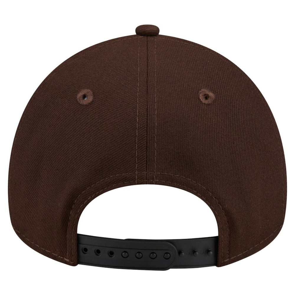 New York Giants New Era Burnt Wood A-Frame 9FORTY Adjustable Hat Dark Brown