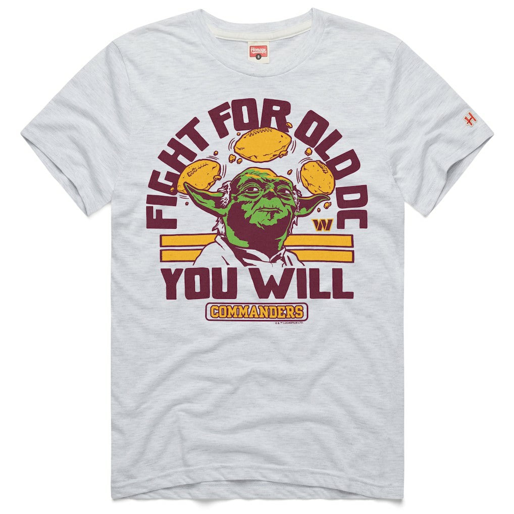 Washington Commanders Homage Unisex Star Wars x NFL Tri-Blend T-Shirt Ash