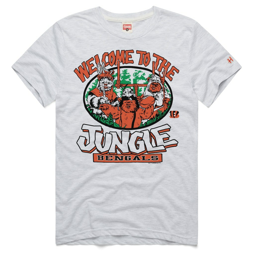 Cincinnati Bengals Homage Unisex Star Wars x NFL Tri-Blend T-Shirt Ash