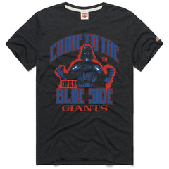 New York Giants Homage Unisex Star Wars x NFL Tri-Blend T-Shirt Charcoal