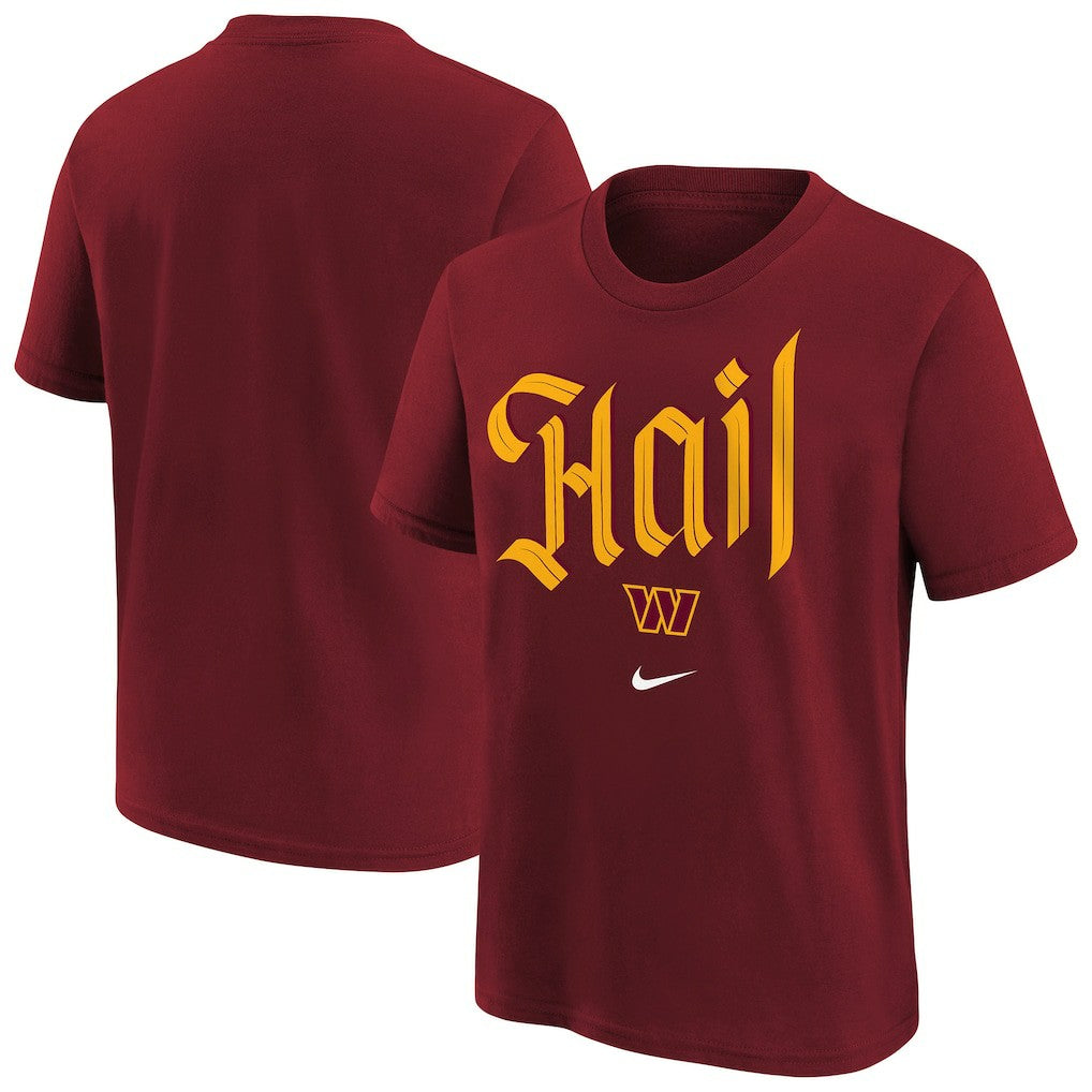 Nike Washington Commanders Youth Hail T-Shirt Burgundy