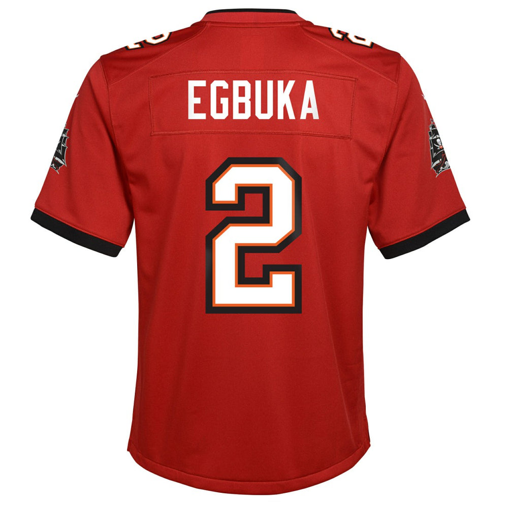 Nike Emeka Egbuka Tampa Bay Buccaneers Youth Team Game Jersey Red