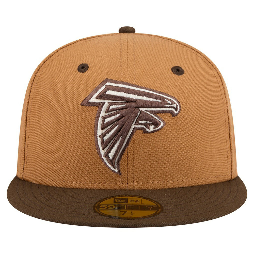 Atlanta Falcons New Era Two-Tone Walnut 59FIFTY Fitted Hat Light Brown/Dark Brown