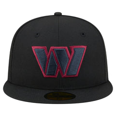Washington Commanders New Era Color Pop 59FIFTY Fitted Hat Black
