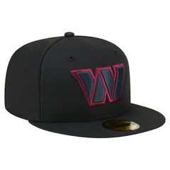 Washington Commanders New Era Color Pop 59FIFTY Fitted Hat Black