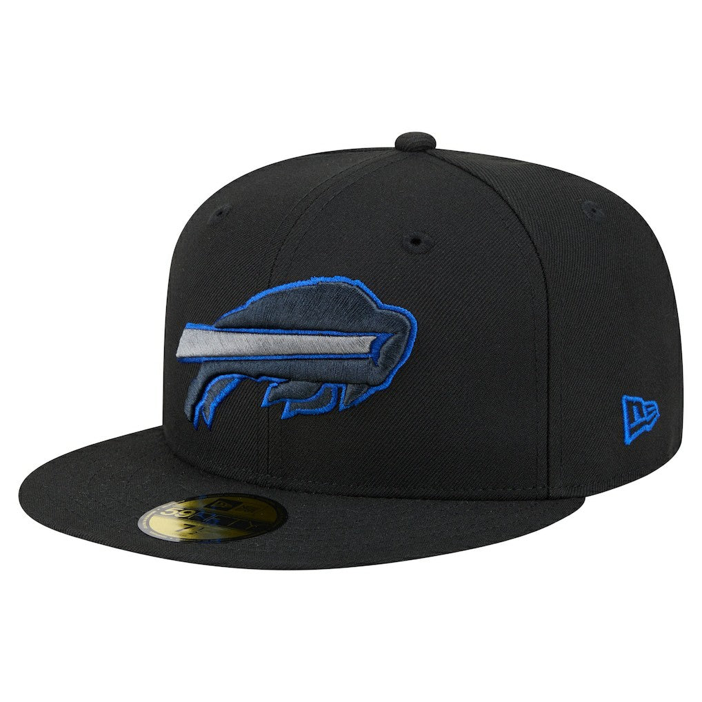 Buffalo Bills New Era Color Pop 59FIFTY Fitted Hat Black