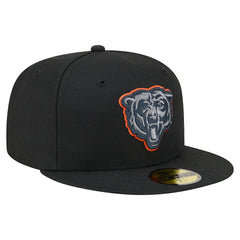 Chicago Bears New Era Color Pop 59FIFTY Fitted Hat Black
