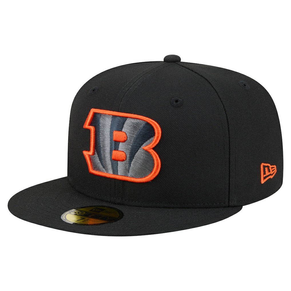 Cincinnati Bengals New Era Color Pop 59FIFTY Fitted Hat Black