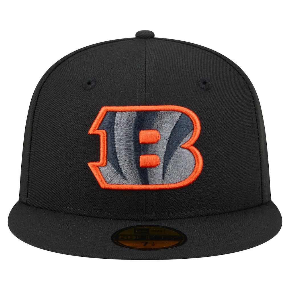Cincinnati Bengals New Era Color Pop 59FIFTY Fitted Hat Black