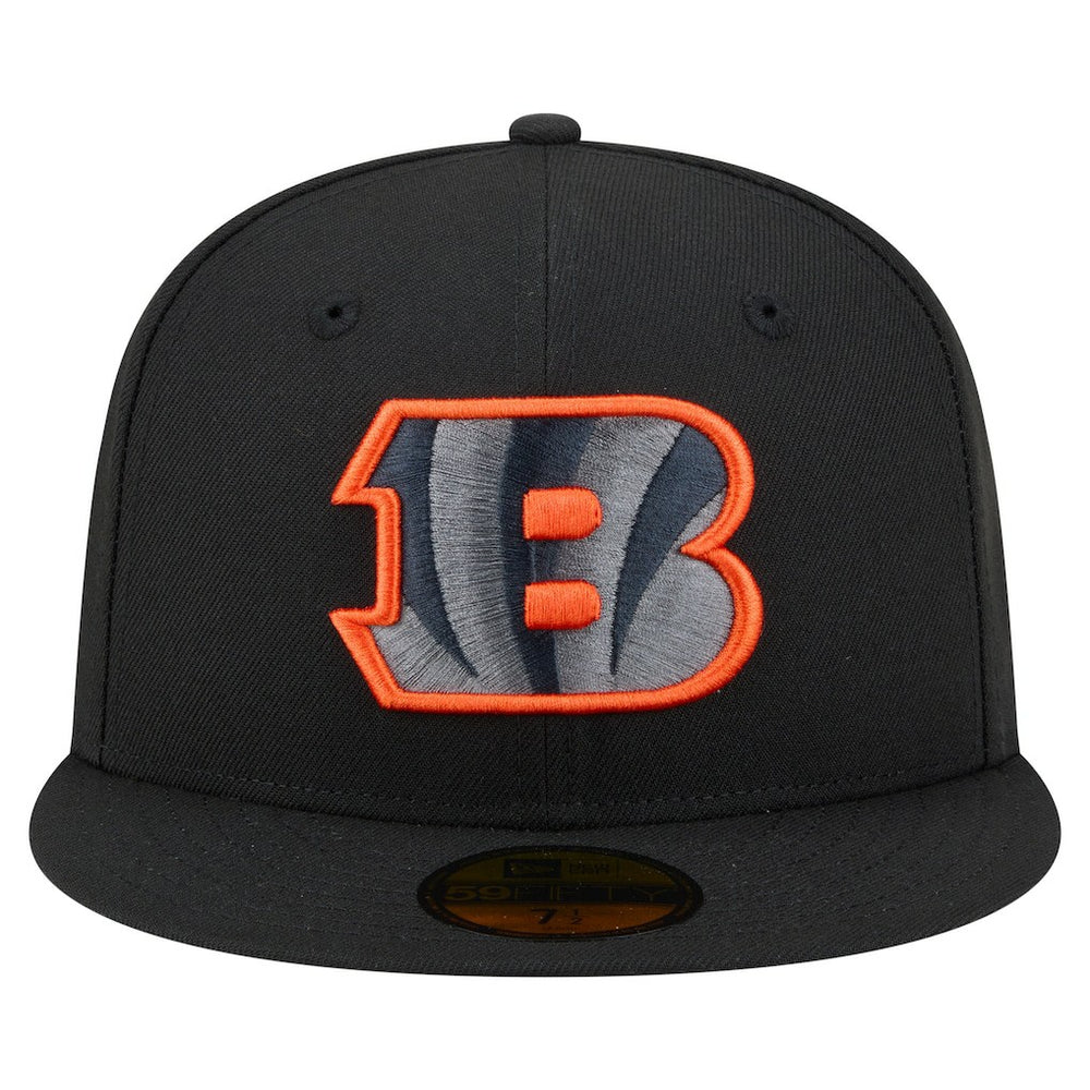 Cincinnati Bengals New Era Color Pop 59FIFTY Fitted Hat Black