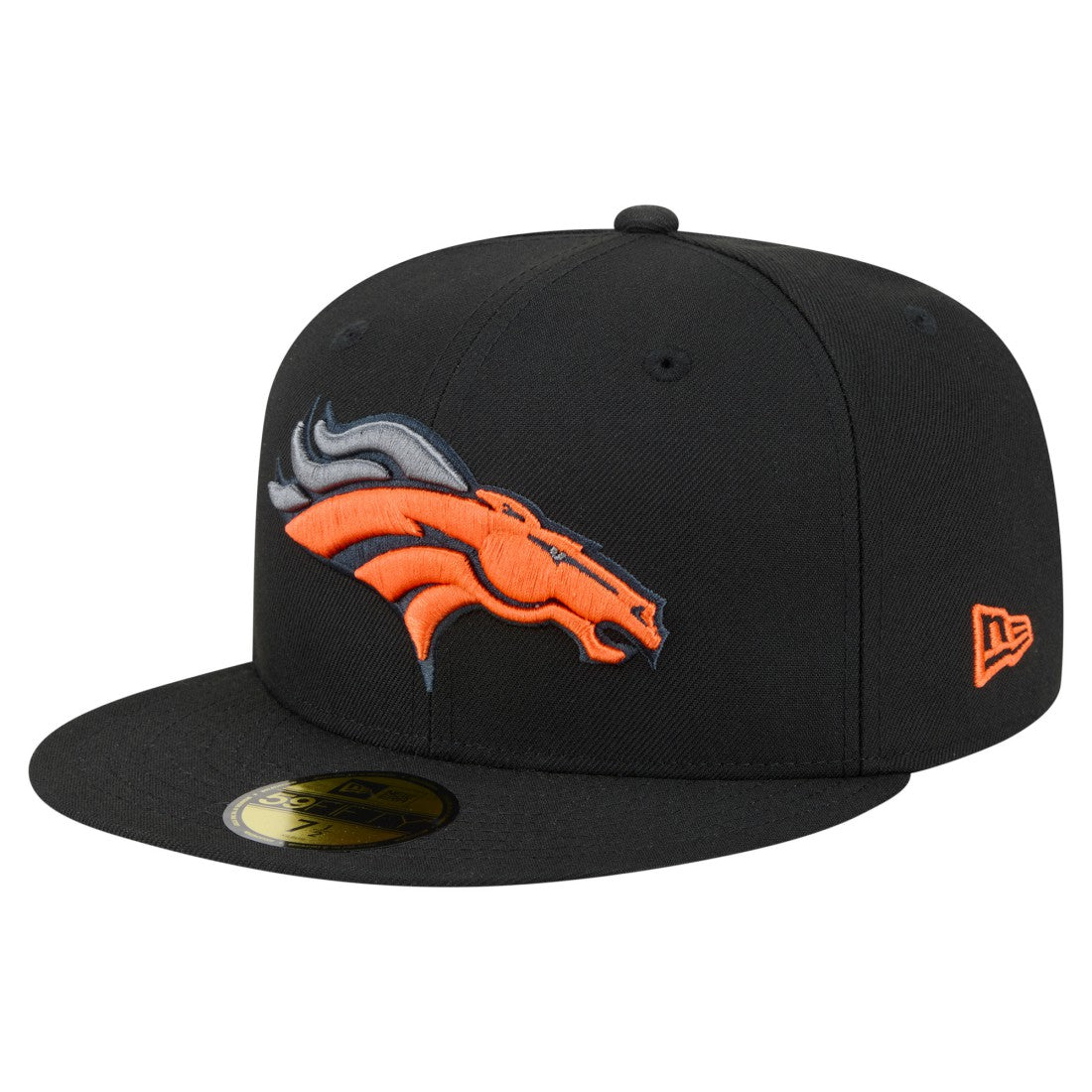 Denver Broncos New Era Color Pop 59FIFTY Fitted Hat Black