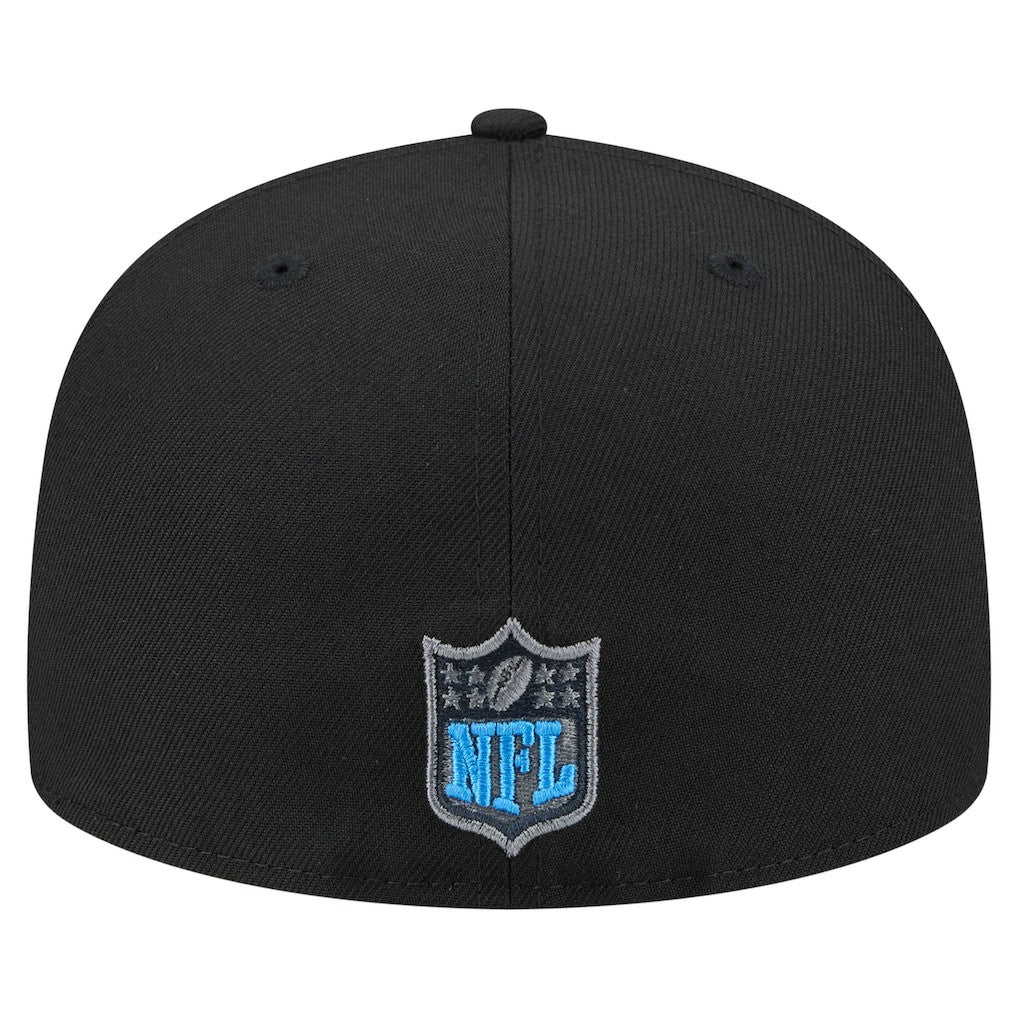 Detroit Lions New Era Color Pop 59FIFTY Fitted Hat Black