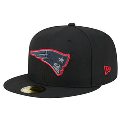 New England Patriots New Era Color Pop 59FIFTY Fitted Hat Black
