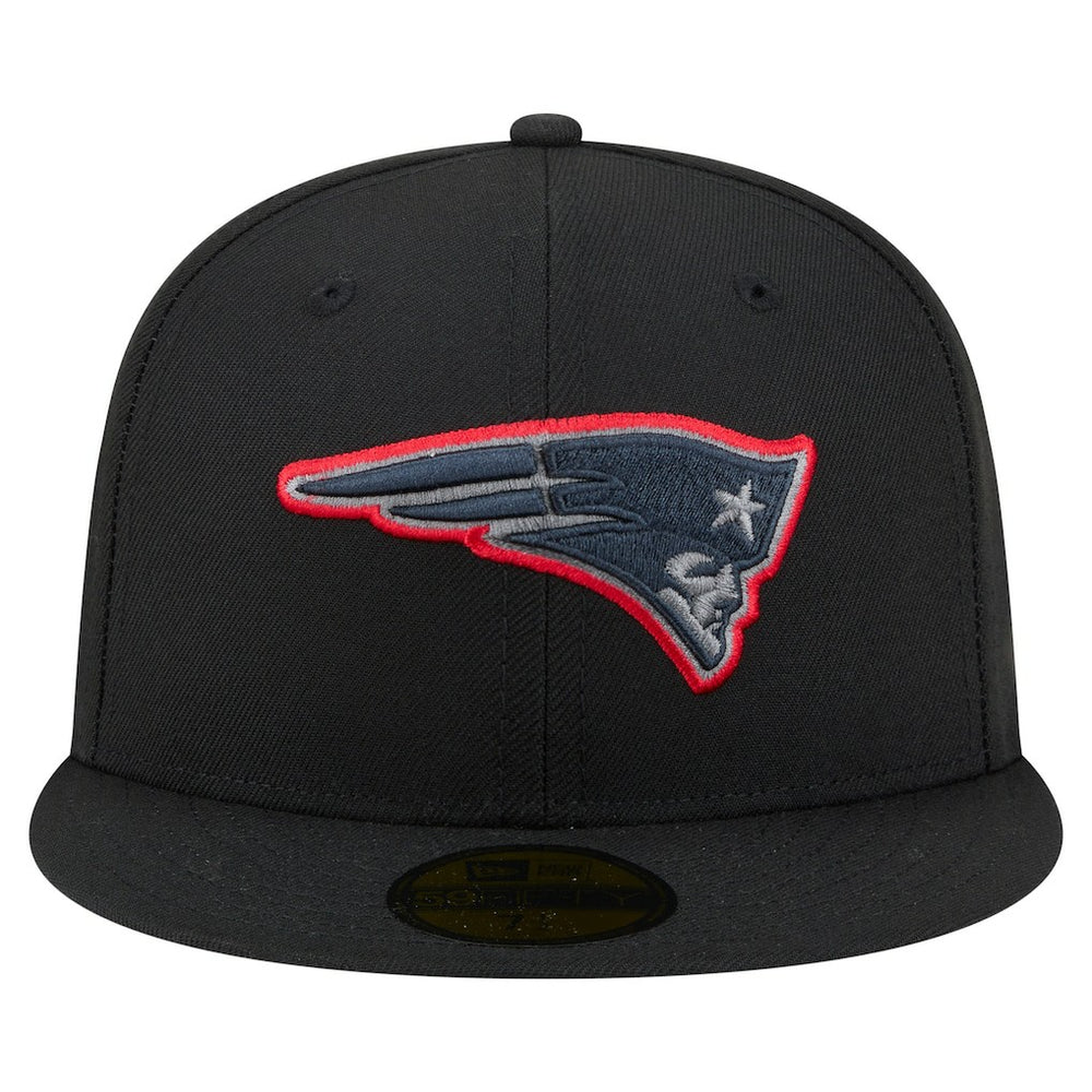 New England Patriots New Era Color Pop 59FIFTY Fitted Hat Black