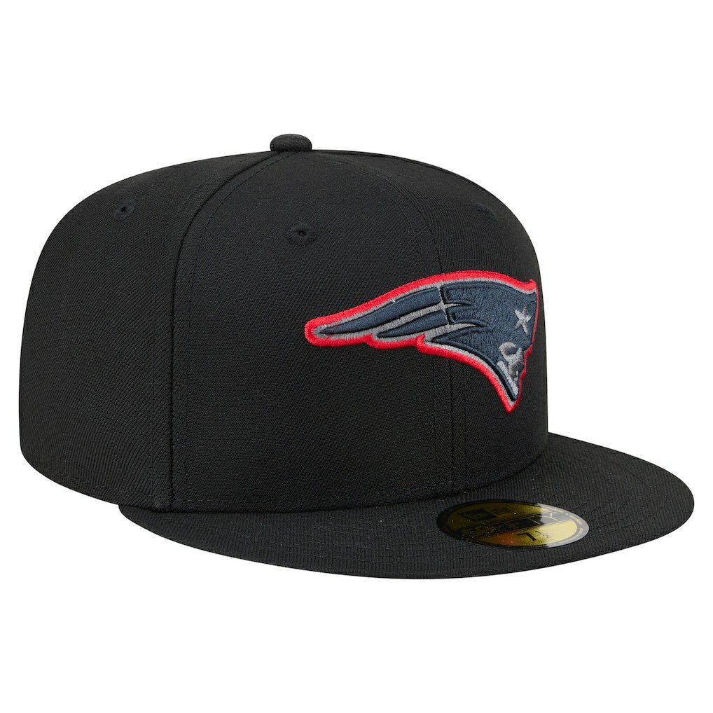 New England Patriots New Era Color Pop 59FIFTY Fitted Hat Black