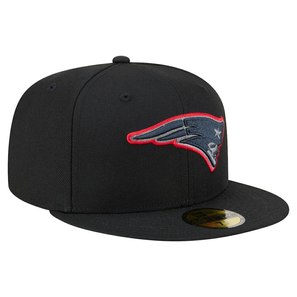New England Patriots New Era Color Pop 59FIFTY Fitted Hat Black