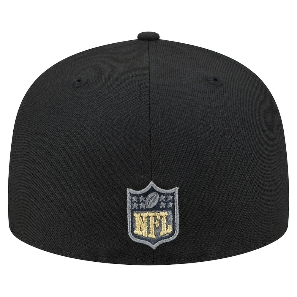 New Orleans Saints New Era Color Pop 59FIFTY Fitted Hat Black