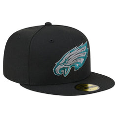 Philadelphia Eagles New Era Color Pop 59FIFTY Fitted Hat Black