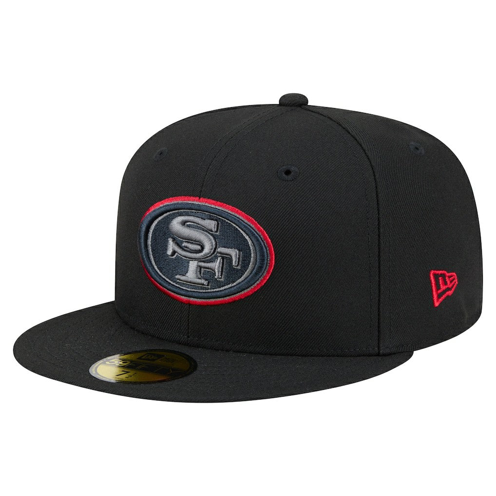 San Francisco 49ers New Era Color Pop 59FIFTY Fitted Hat Black