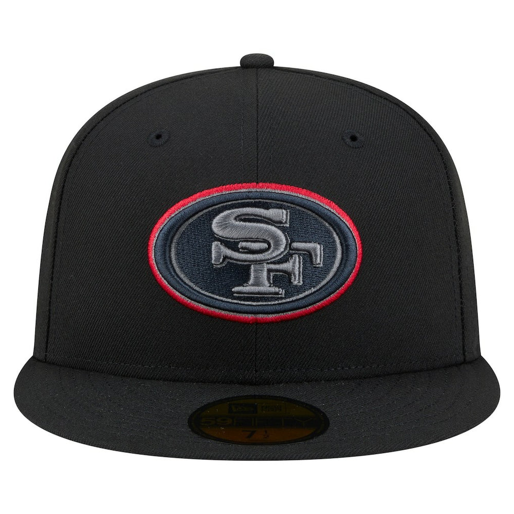 San Francisco 49ers New Era Color Pop 59FIFTY Fitted Hat Black