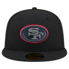 San Francisco 49ers New Era Color Pop 59FIFTY Fitted Hat Black