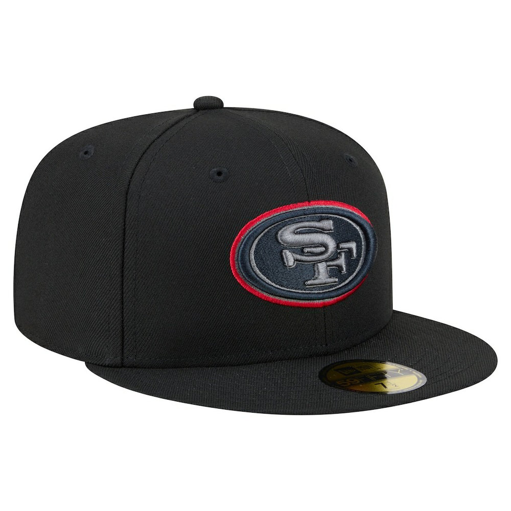 San Francisco 49ers New Era Color Pop 59FIFTY Fitted Hat Black
