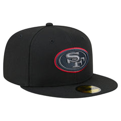 San Francisco 49ers New Era Color Pop 59FIFTY Fitted Hat Black