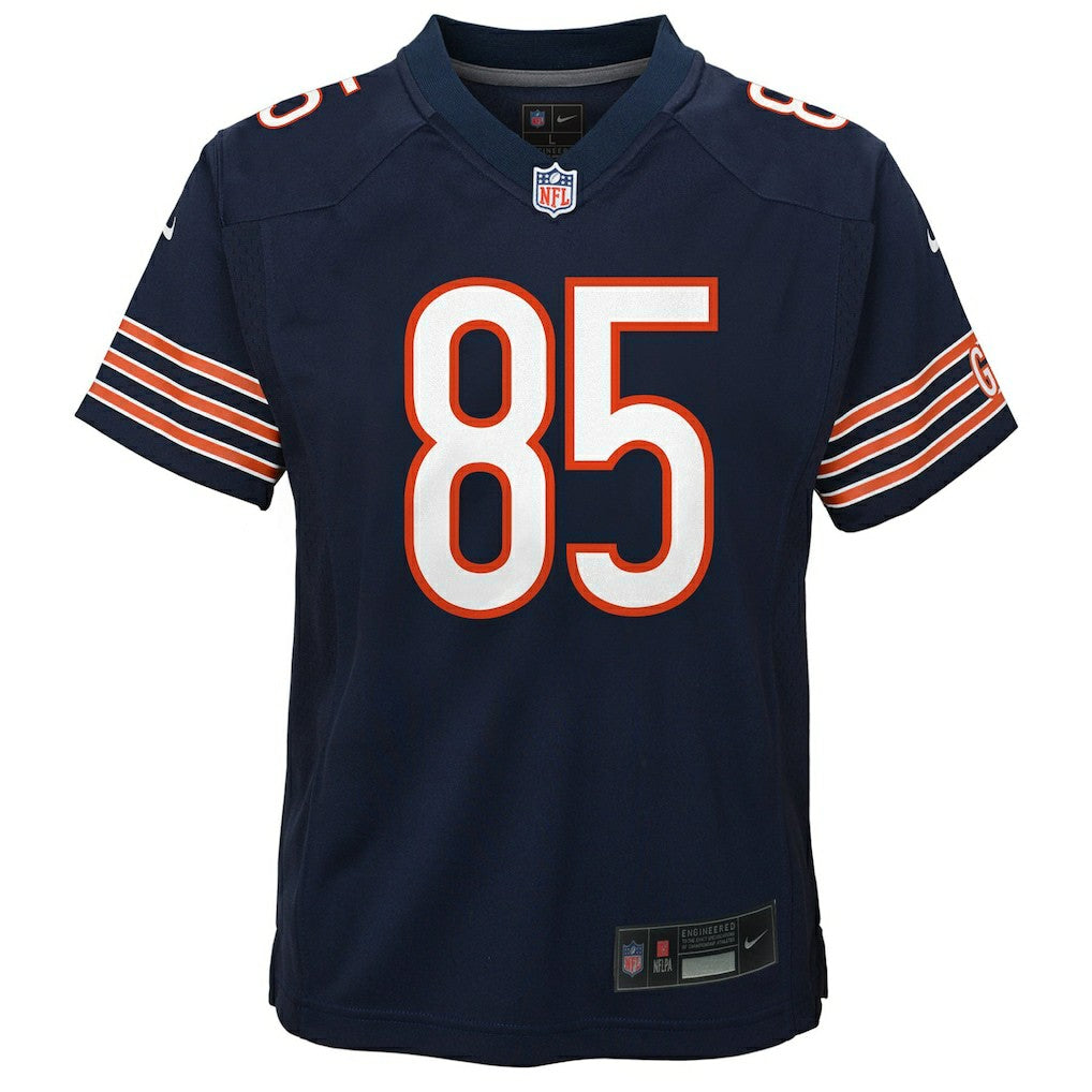 Nike Cole Kmet Chicago Bears Youth Team Game Jersey Navy