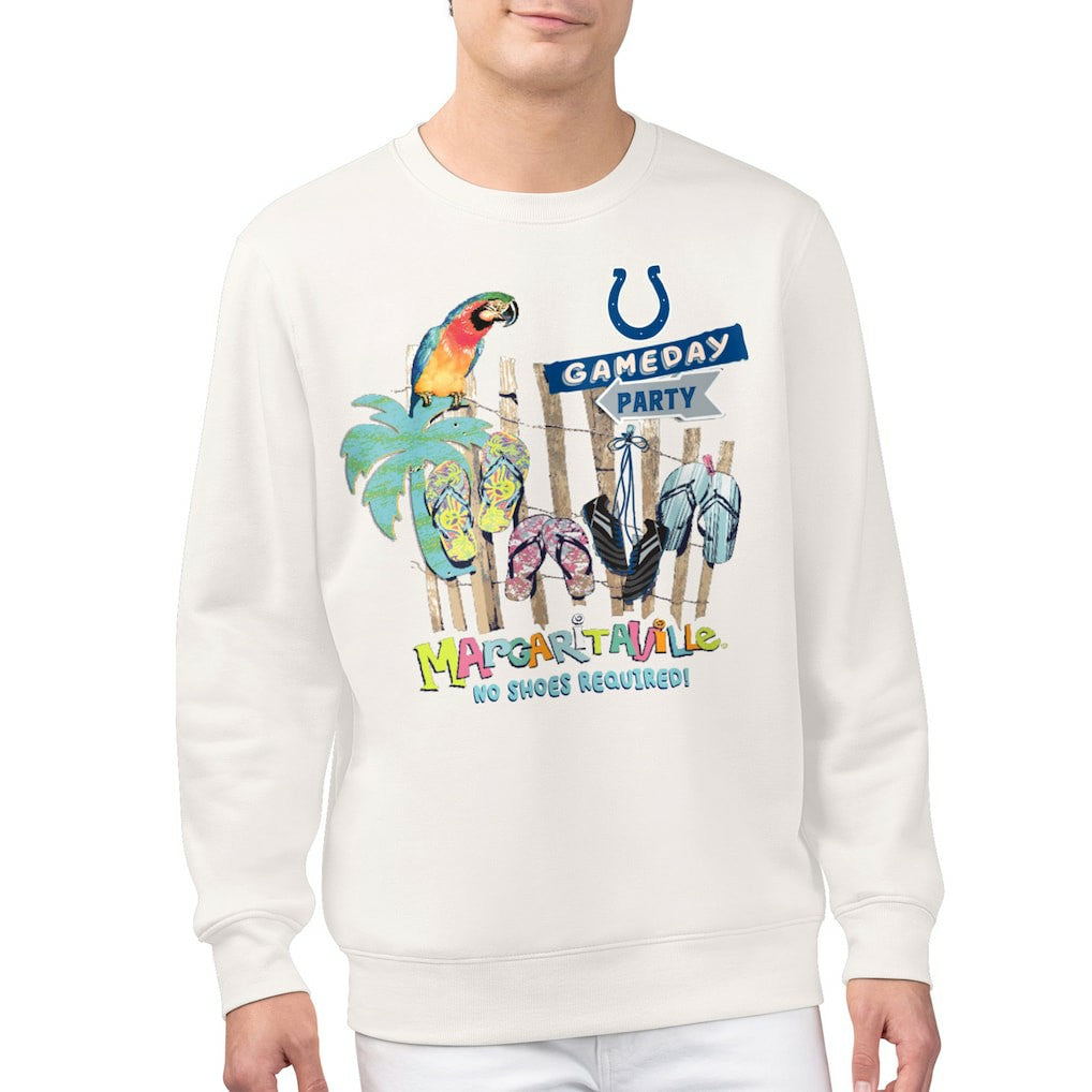 Indianapolis Colts Margaritaville Gameday Party Fleece Sweatshirt Cream