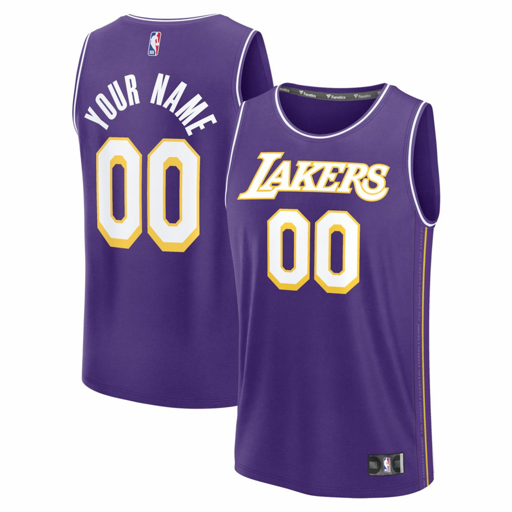 Los Angeles Lakers Fastbreak Custom Jersey Statement Edition Purple | Fanatics