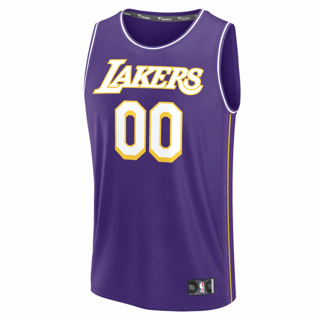 Los Angeles Lakers Fastbreak Custom Jersey Statement Edition Purple | Fanatics