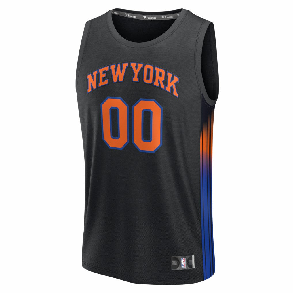 New York Knicks Fastbreak Custom Jersey Statement Edition Black | Fanatics