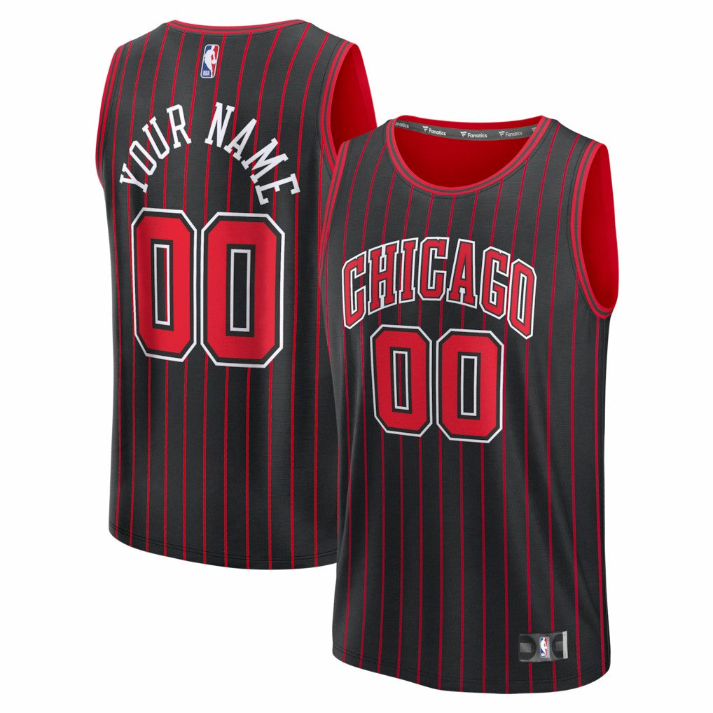 Chicago Bulls Youth Fastbreak Custom Jersey for sale Statement Editi- Black | Fanatics Lifestyle