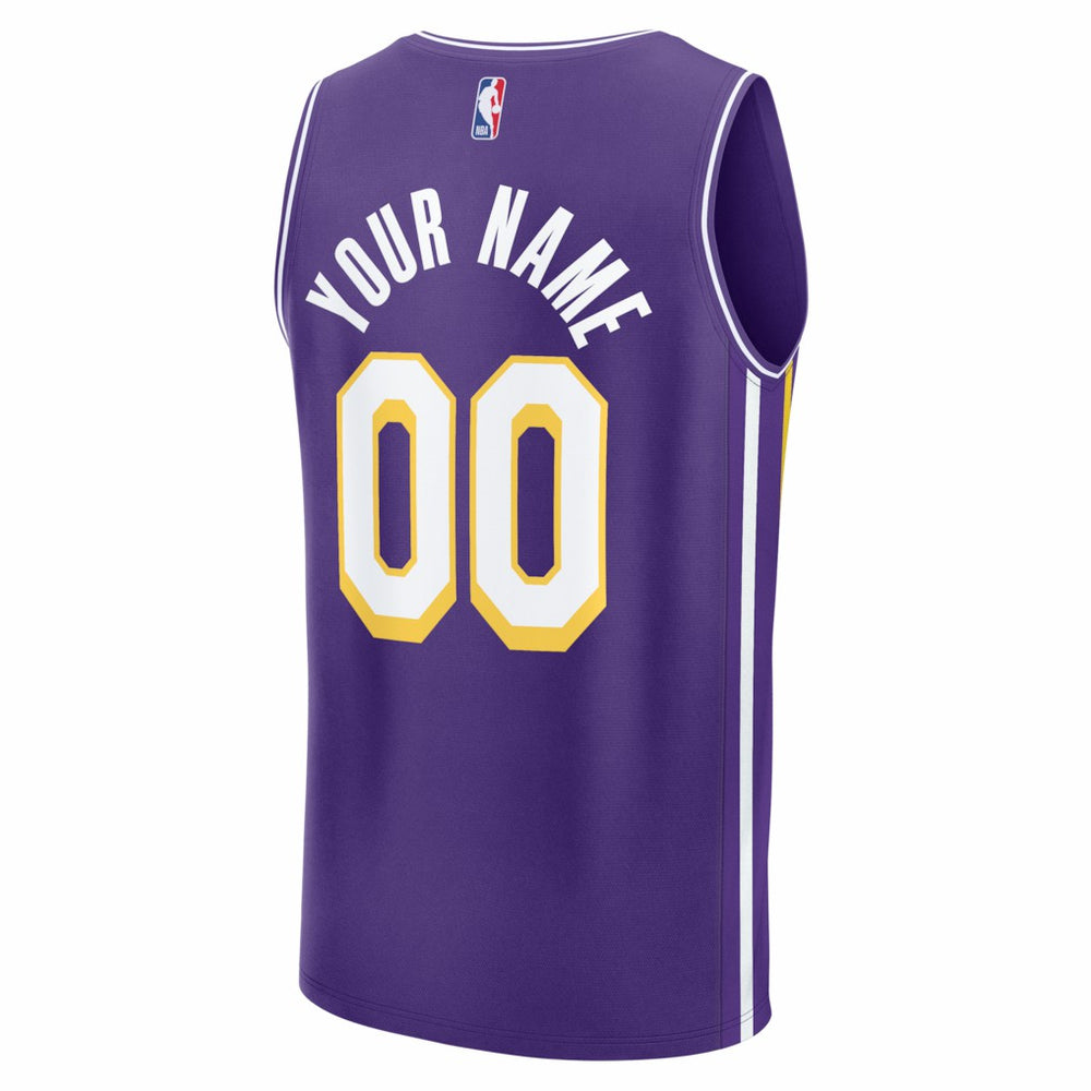 Los Angeles Lakers Youth Fastbreak Custom Jersey Statement Edition Purple | Fanatics for sale