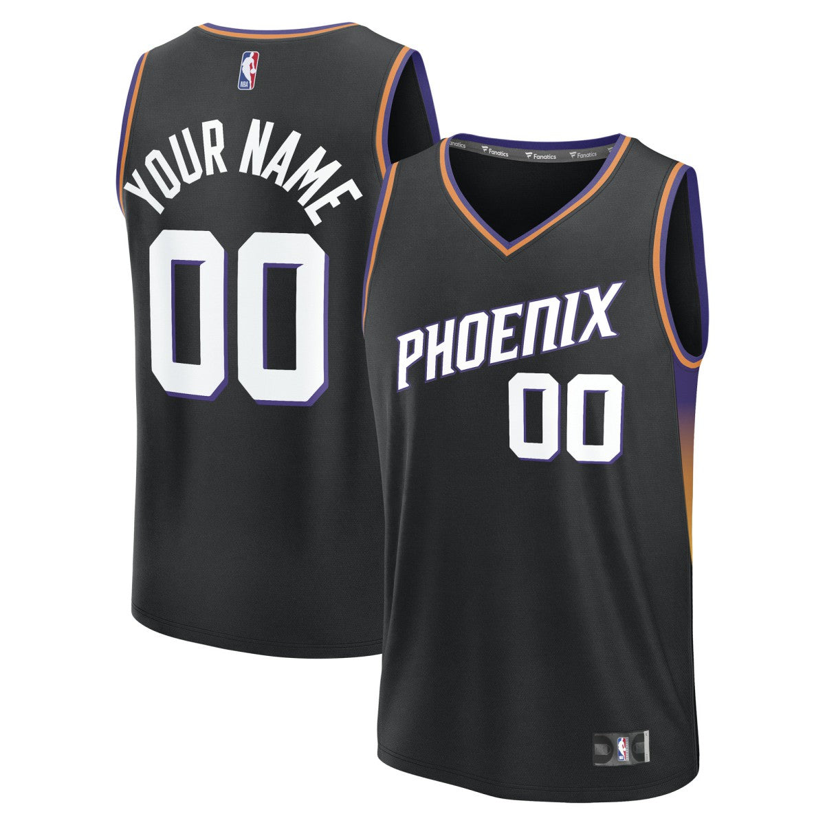 Phoenix Suns Youth Fastbreak Custom Jersey Statement Edition Black | Fanatics outlet