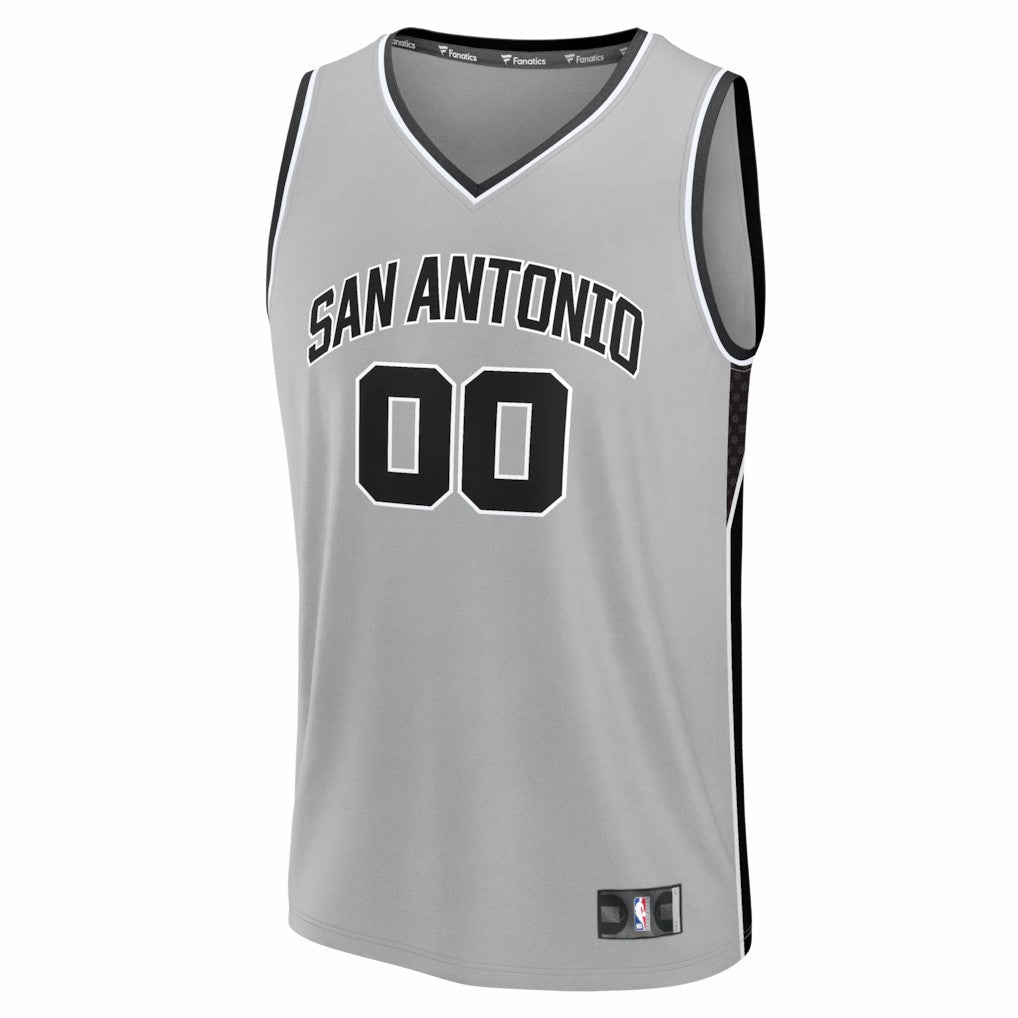 San Antonio Spurs Youth Fastbreak Custom Jersey Statement Edition Silver | Fanatics outlet