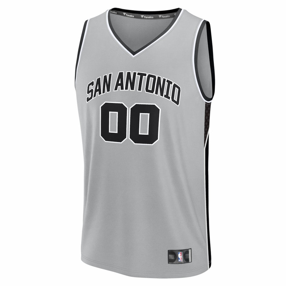 San Antonio Spurs Youth Fastbreak Custom Jersey Statement Edition Silver | Fanatics outlet