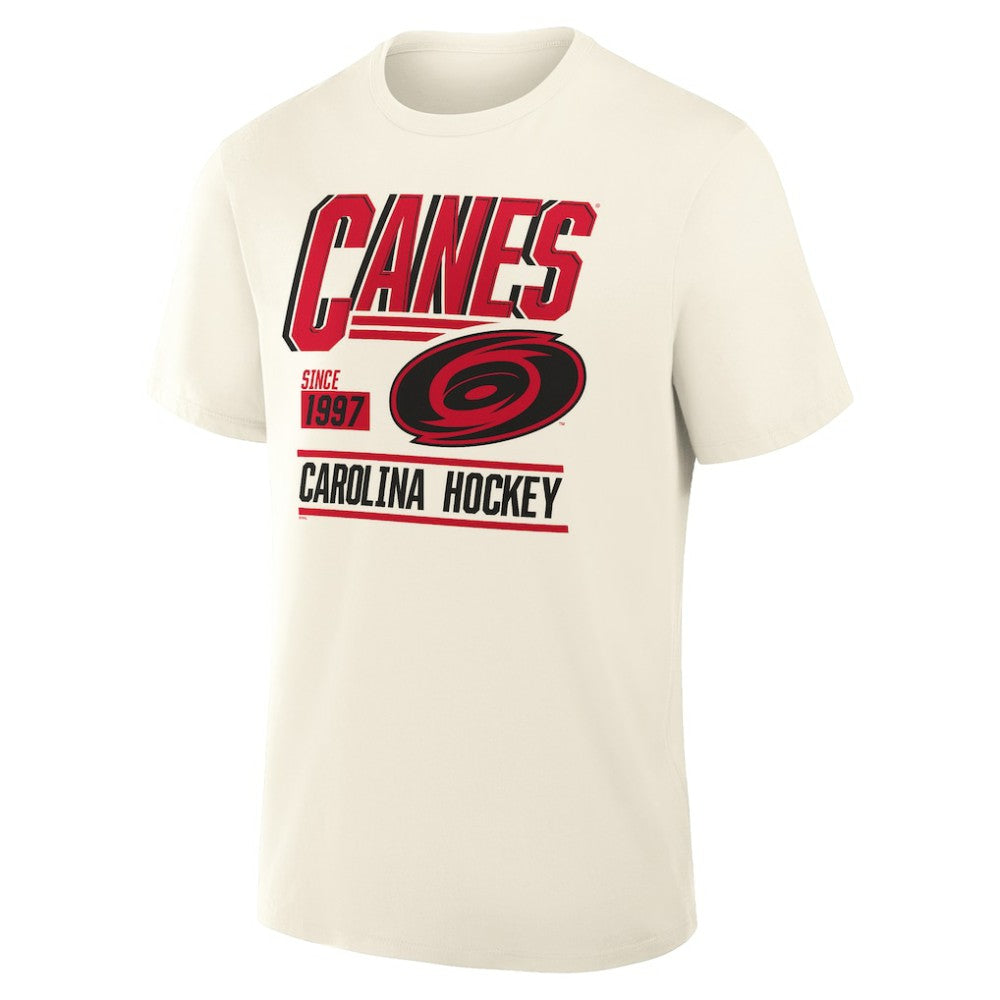 Carolina Hurricanes Fanatics Male Legacy T-Shirt - Cream - NHL 203497451