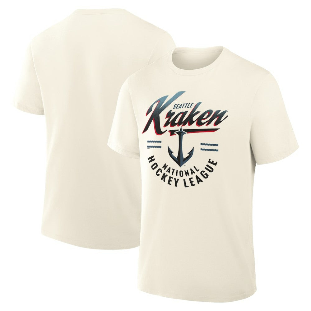 Seattle Kraken Fanatics Male Legacy T-Shirt - Cream - NHL 203497453