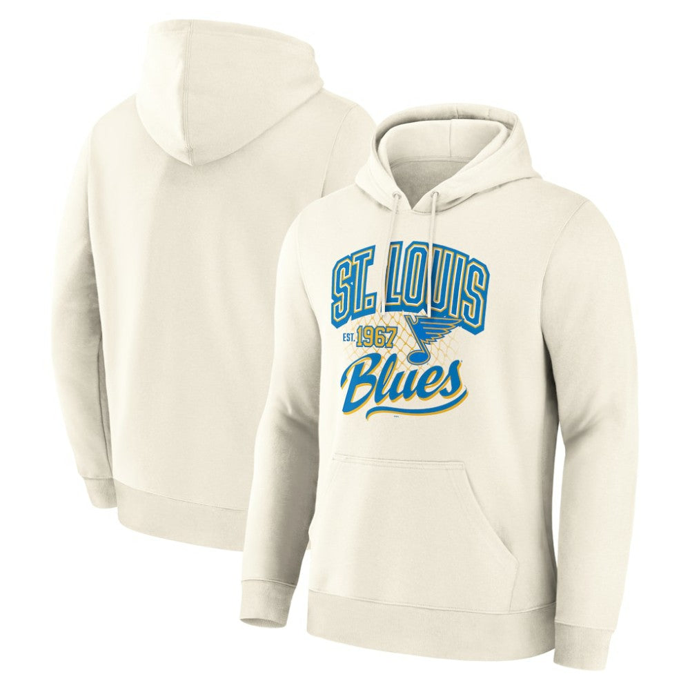 St. Louis Blues Fanatics Legacy Hoodie - Cream - NHL 203497454