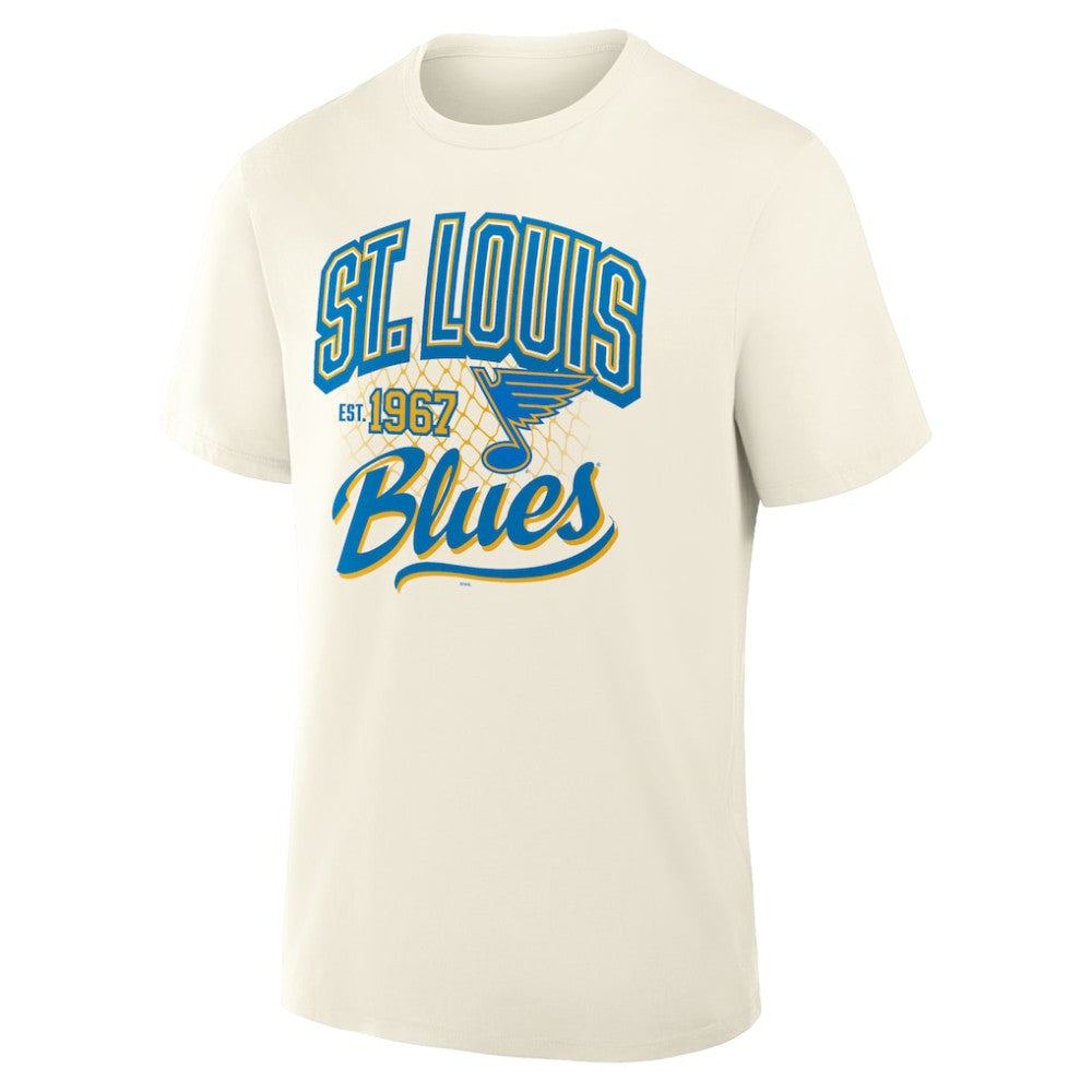 St. Louis Blues Fanatics Male Legacy T-Shirt - Cream - NHL 203497455
