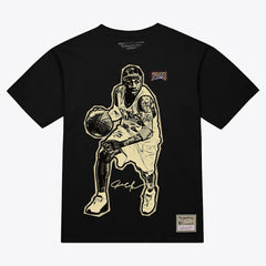 Allen Iverson Philadelphia 76ers Unisex Blockbuster Player Graphic T-Shirt Black | Mitchell & Ness online