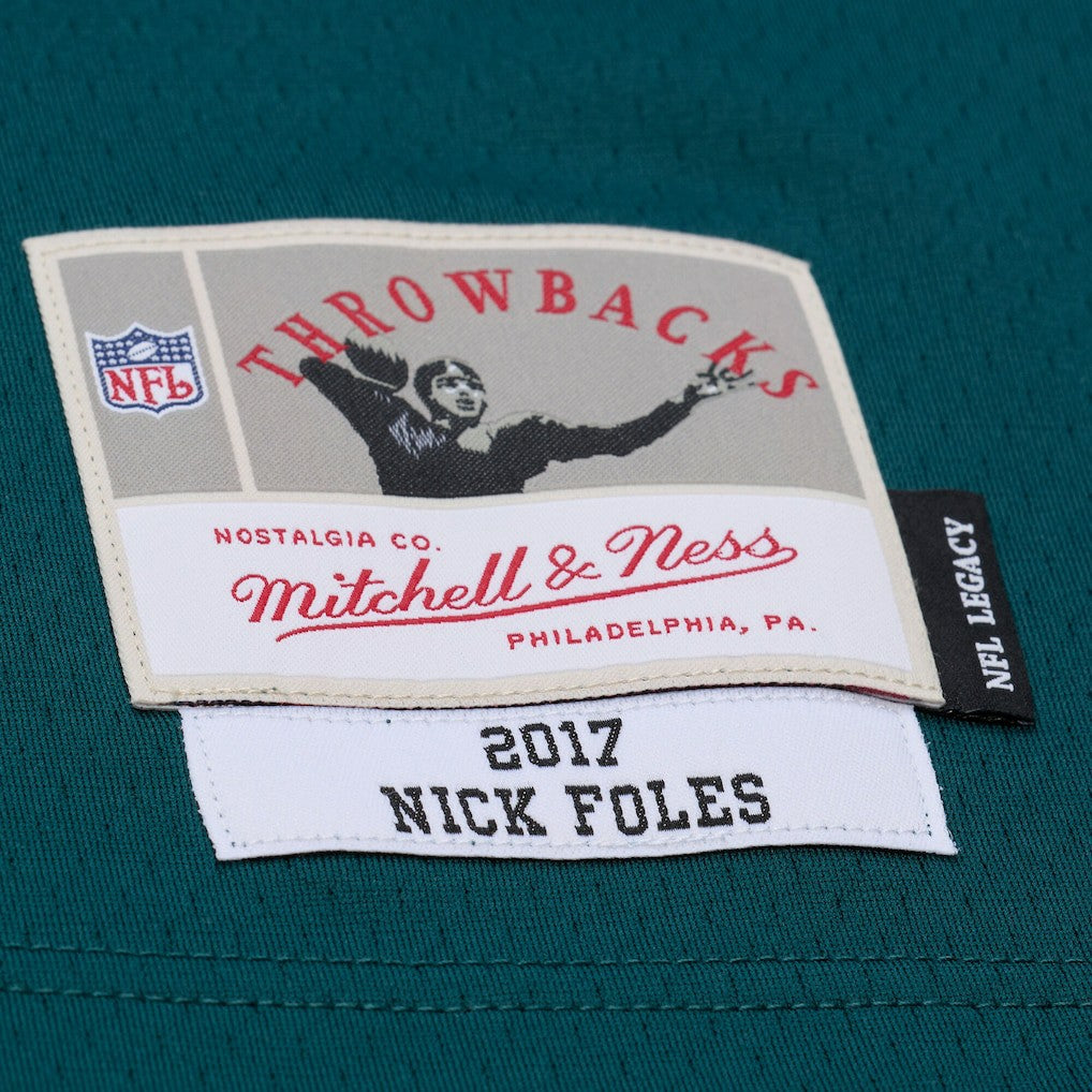 Mitchell & Ness Nick Foles Philadelphia Eagles Legacy Replica Jersey Midnight Green