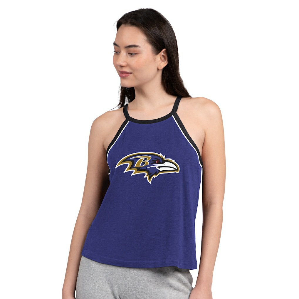 Baltimore Ravens G-III 4Her by Carl Banks Women's Redemption Win Slub Tank Top Purple