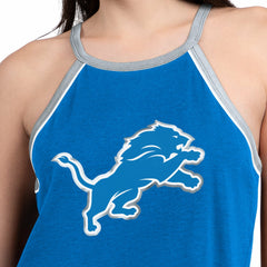 Detroit Lions G-III 4Her by Carl Banks Women's Redemption Win Slub Tank Top Royal