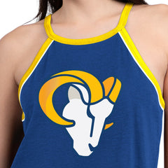 Los Angeles Rams G-III 4Her by Carl Banks Women's Redemption Win Slub Tank Top Royal