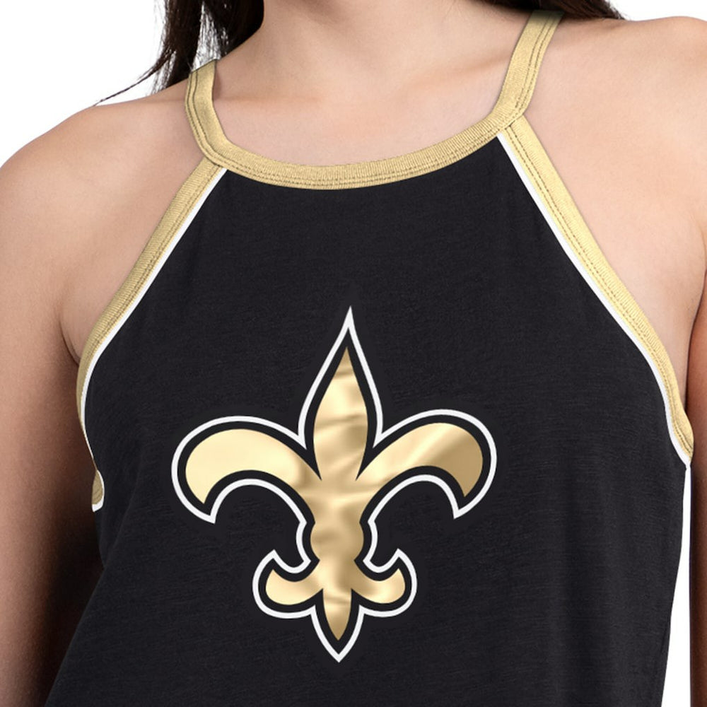 New Orleans Saints G-III 4Her by Carl Banks Women's Redemption Win Slub Tank Top Black