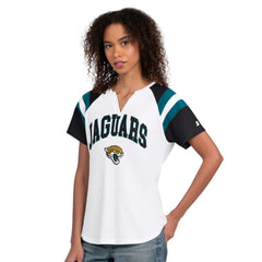 Jacksonville Jaguars Starter Women's Game On Notch Neck T-Shirt White